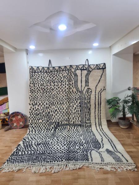 White Zahim Marokkaans handgemaakt tapijt